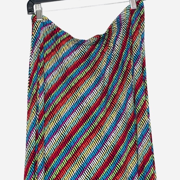 KAKTUS DIAGONAL MULTICOLOR MAXI SKIRT SIZE L - Picture 4 of 10